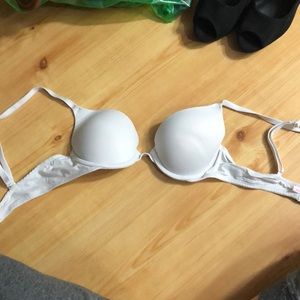 White PINK bra